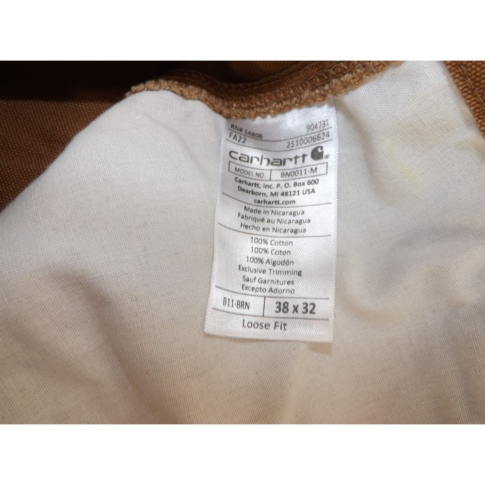 Carhartt Heavyweight Carpenter Loose Fit, Mens: 38 x hemmed to 29.5 - Picture 11 of 16